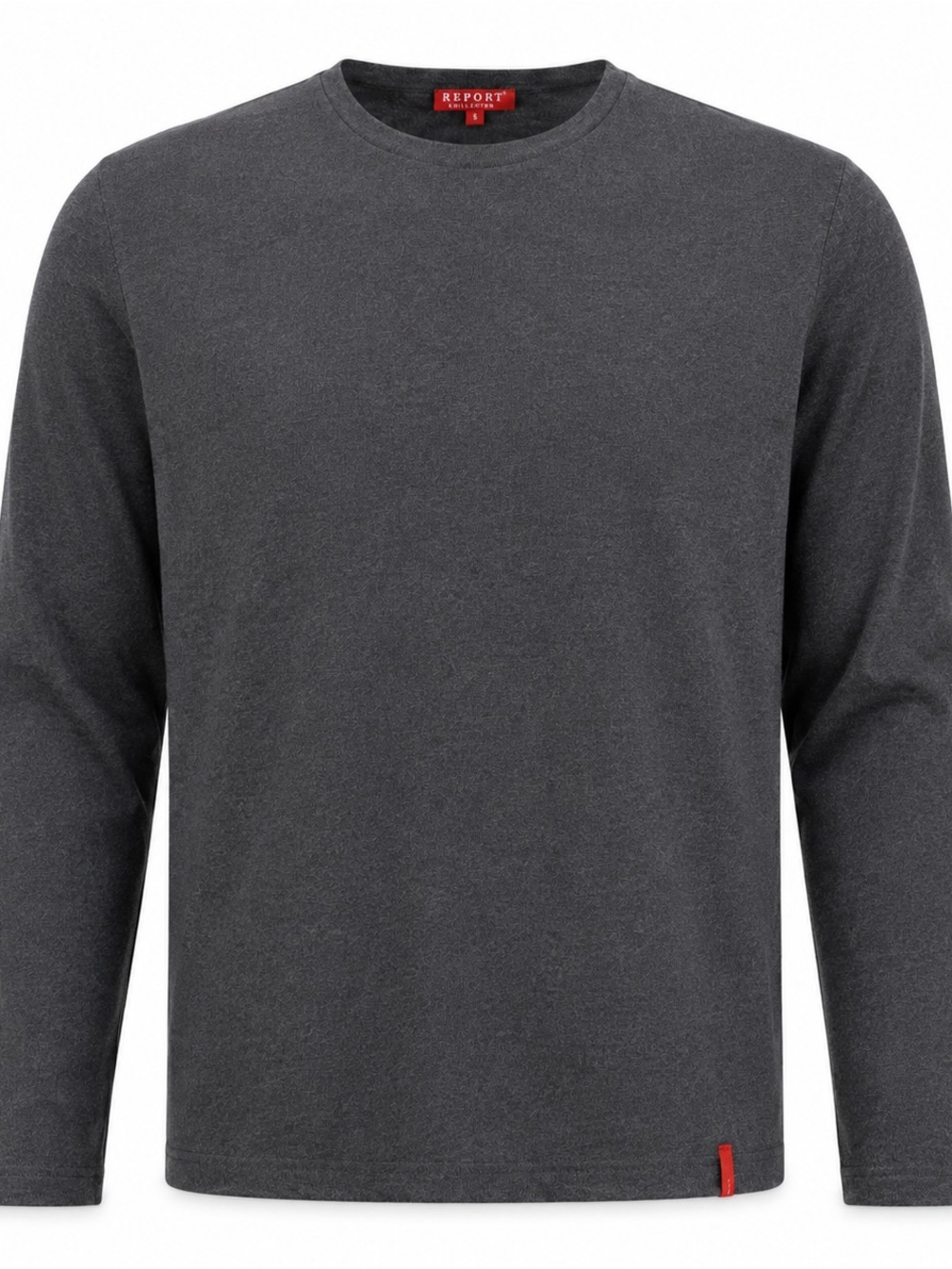 Report Collection Men’s XXL Gray Charcoal Sweater Made in Italy Knit Crewneck
